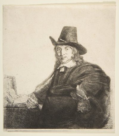 Jan Asselijn、画家Krabbetje、1646年頃。 作： Rembrandt van Rijn