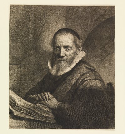 ヤン・コルネリス・シルビウス、説教者 作： Rembrandt van Rijn