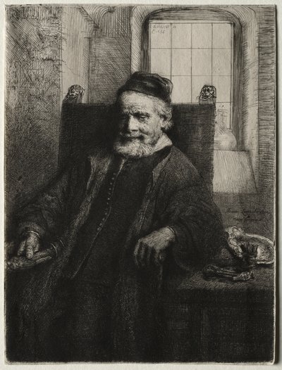 Jan Lutma、ゴールドスミス、1656年。 作： Rembrandt van Rijn