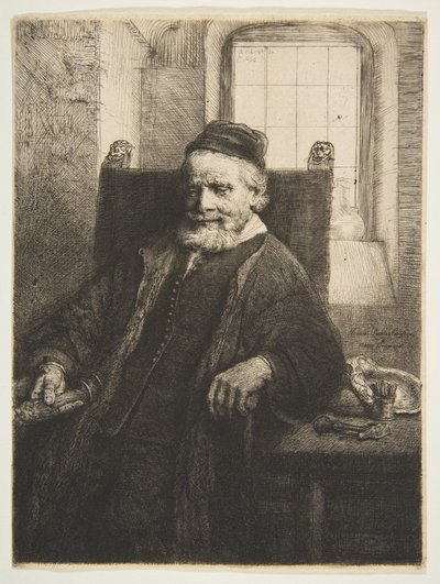 Jan Lutma、金細工師、1656年。 作： Rembrandt van Rijn