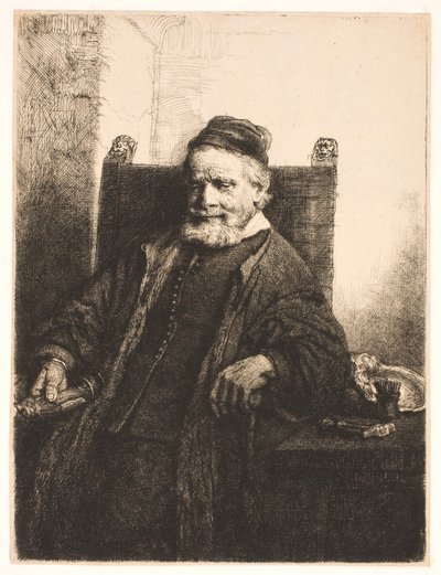 長老、金細工師、彫刻家のヤン・ルトマ 作： Rembrandt van Rijn
