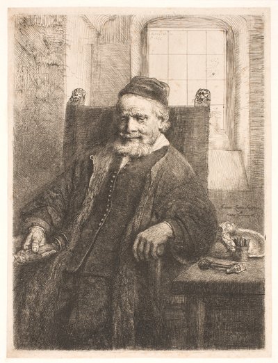 長老、金細工師、彫刻家のヤン・ルトマ 作： Rembrandt van Rijn