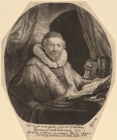 ヤン・ウイテンボガート 作： Rembrandt van Rijn