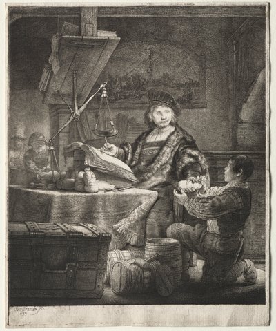 ヤン・ウイテンボガート 作： Rembrandt van Rijn