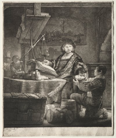 Jan Uytenbogaert、1639年。 作： Rembrandt van Rijn