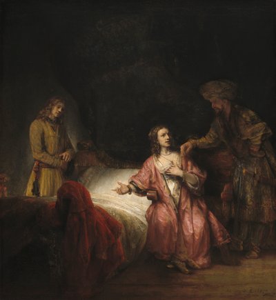 ポセファルの妻に告発されたジョセフ、1655年 作： Rembrandt van Rijn