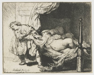 ヨセフとポティファルの妻 作： Rembrandt van Rijn