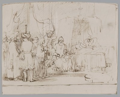 ヨセフは両親と兄弟たちに自分の夢について話す 作： Rembrandt van Rijn