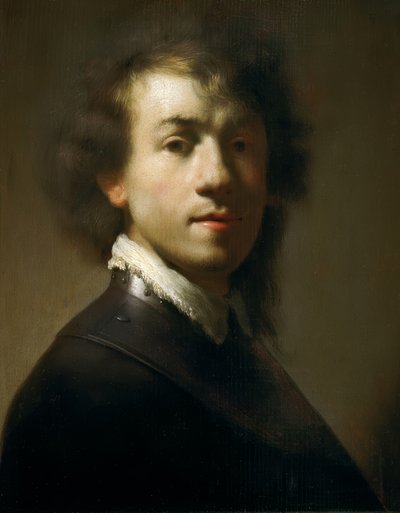 戦士としての若い自画像 作： Rembrandt van Rijn