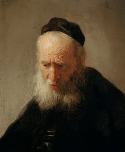 老人の頭 作： Rembrandt van Rijn