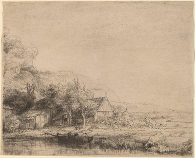 牛のいる風景 作： Rembrandt van Rijn
