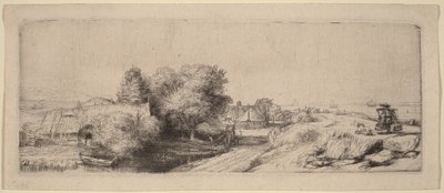 牛乳配達人のいる風景 作： Rembrandt van Rijn