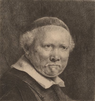 Lieven Willemsz van Coppenol: the Larger Plate, 1658. 作： Rembrandt van Rijn