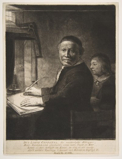 リーヴァンウィレムスファンコッペノールと孫、1658年頃。 作： Rembrandt van Rijn