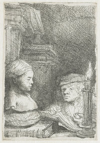 キャストから描く男 作： Rembrandt van Rijn