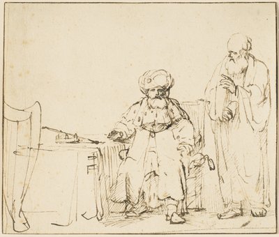 デイヴィッドを告白するネイサン、1652-53年 作： Rembrandt van Rijn