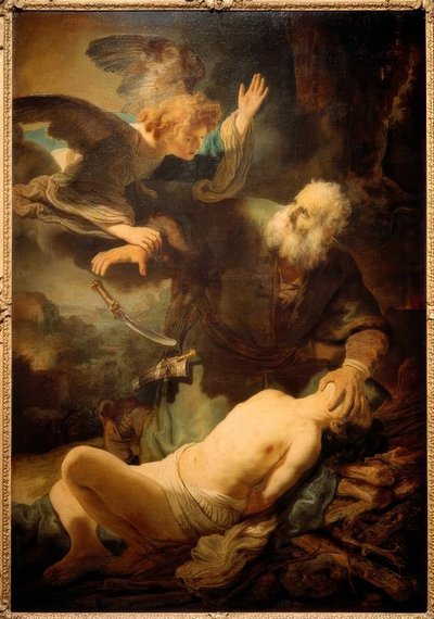 Opferung Isaaks 作： Rembrandt van Rijn