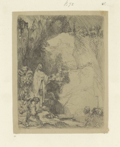 Opwekking van Lazarus: 小さな広場 原画集85点（連載タイトル） 作： Rembrandt van Rijn