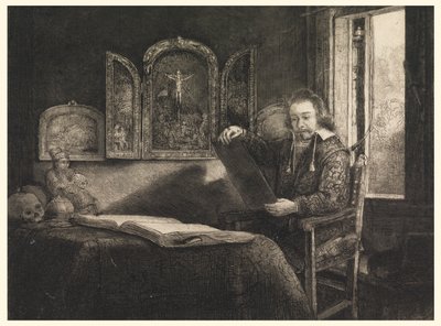 アブラハム・フランセンの肖像 作： Rembrandt van Rijn