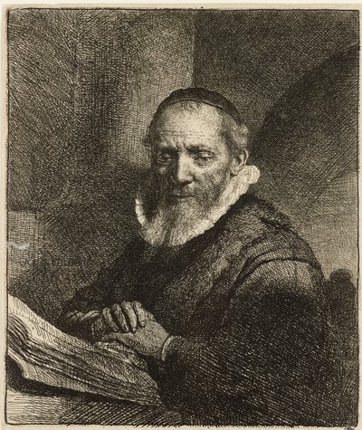 説教者ヤン・コルネリス・シルビウスの肖像、1633年。 作： Rembrandt van Rijn