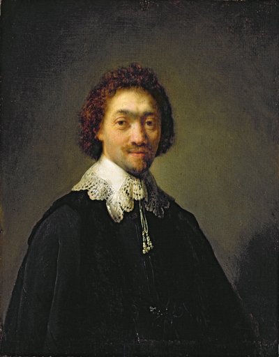 モーリッツホイヘンスの肖像、1632年 作： Rembrandt van Rijn