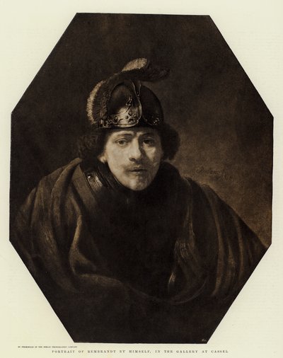 カッセルのギャラリーにあるレンブラントの肖像 作： Rembrandt van Rijn