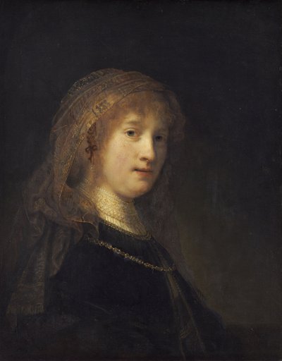 サスキア・ファン・ウイレンブルクの肖像 作： Rembrandt van Rijn