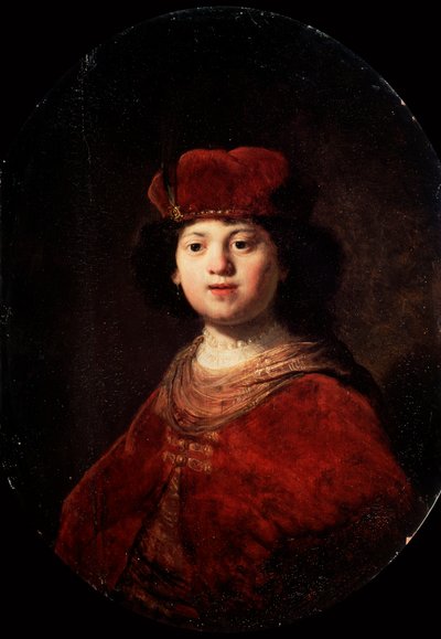 少年の肖像、c1633 作： Rembrandt van Rijn