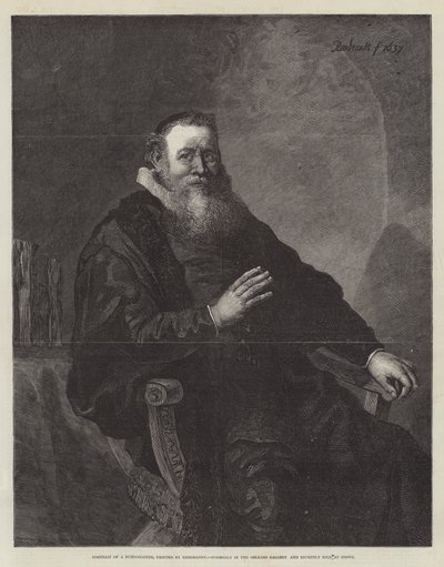 ブルゴマスターの肖像 作： Rembrandt van Rijn