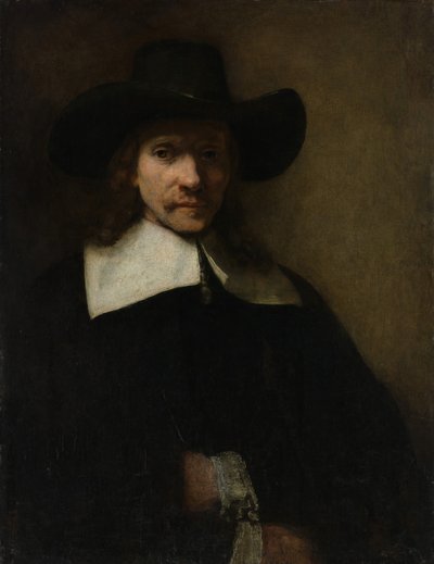 男性の肖像、カリフォルニア州。 1655-60。 作： Rembrandt van Rijn