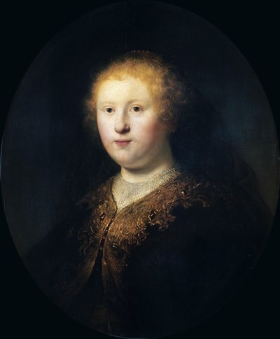 若い女性の肖像、1632年。 作： Rembrandt van Rijn