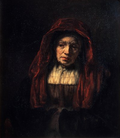 老婆の肖像、1654年。 作： Rembrandt van Rijn