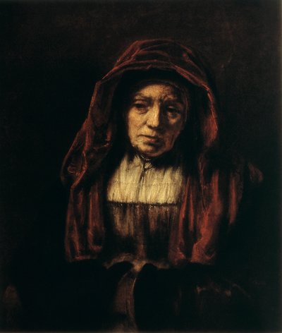 老婆の肖像、1654 作： Rembrandt van Rijn