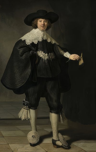 マルテンスルマンスの肖像。 1634 作： Rembrandt van Rijn