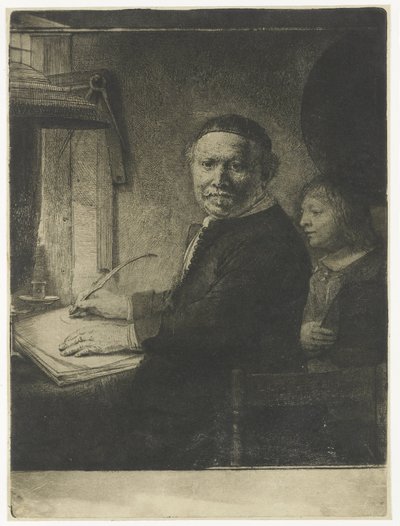 「小さなコッペノール」として知られるリーヴェン・ウィレムス・ファン・コッペノールの肖像画 作： Rembrandt van Rijn