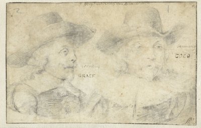 Cornelis de GraeffとFrans Banningh Cocqの肖像 作： Rembrandt van Rijn