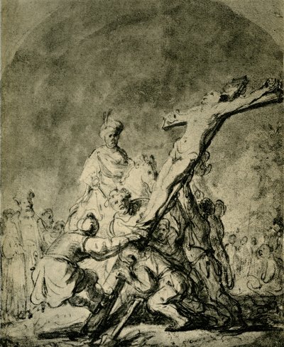 十字架の引き上げ 作： Rembrandt van Rijn