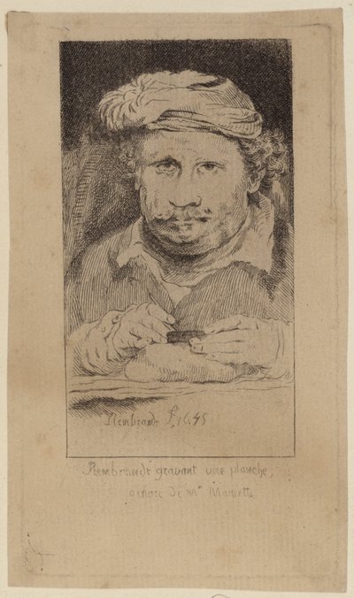 マリエッテのコレクションにおけるレンブラント1645自撮り 作： Rembrandt van Rijn