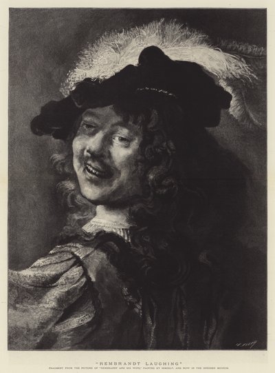 レンブラント笑う 作： Rembrandt van Rijn
