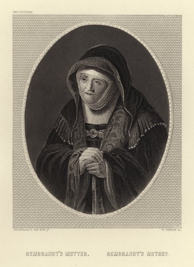 レンブラントの母 作： Rembrandt van Rijn