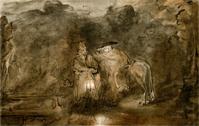 エジプトへの逃避行 作： Rembrandt van Rijn