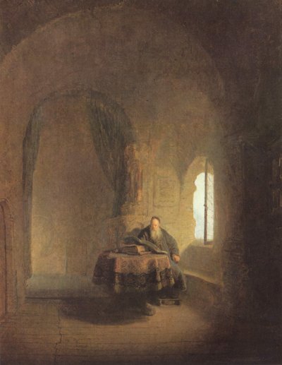聖アナスタシア、1660年頃 作： Rembrandt van Rijn