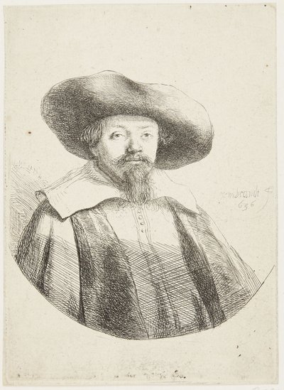 サミュエル・マナセ・ベン・イスラエル 作： Rembrandt van Rijn
