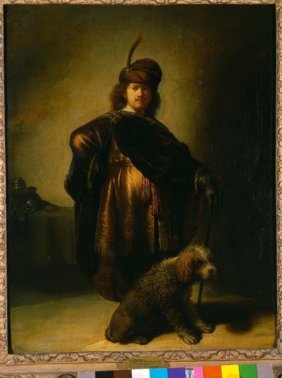 オリエンタル衣装の自画像 作： Rembrandt van Rijn