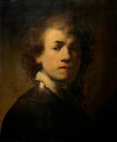 首のある自画像 作： Rembrandt van Rijn