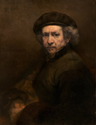 自画像 作： Rembrandt van Rijn