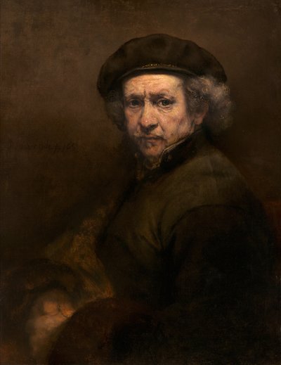 自画像、1659 作： Rembrandt van Rijn