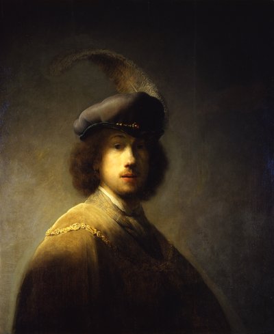 自画像、23歳、1629 作： Rembrandt van Rijn