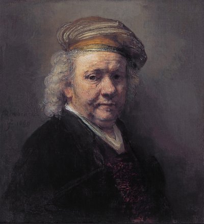 自画像、1669 作： Rembrandt van Rijn