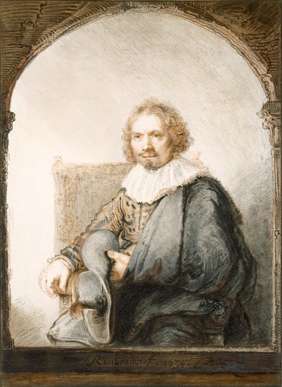 自画像1634 作： Rembrandt van Rijn